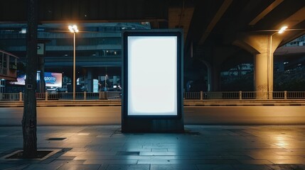 Billboards stand on the side of the highway