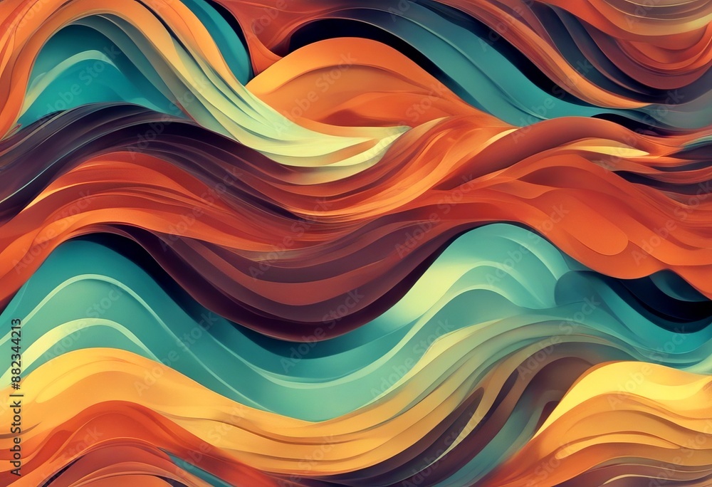 Poster seamless stripes style abstract design wave abstract seamless fashion pattern shapes pattern colourf
