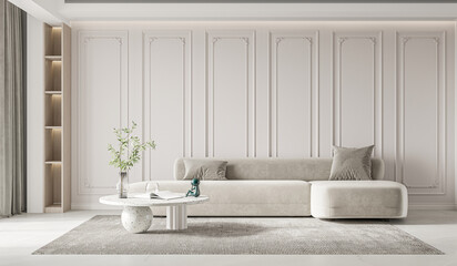 Fototapeta premium Modern contemporary living room interior - 3d render