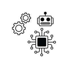 AI Chip vector icon