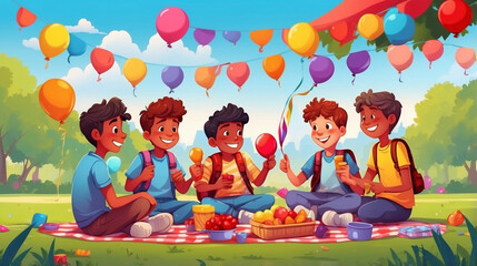 A diverse group of friends woman and men  from different cultural backgrounds standing next to each other, embracing and smiling together in a heartwarming moment of Friendship Day