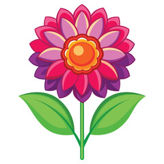 Flower vector illustration decorative natural design elements
