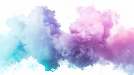 Fototapeta premium Pastel Dreamscape of Colored Clouds with Ethereal Atmosphere