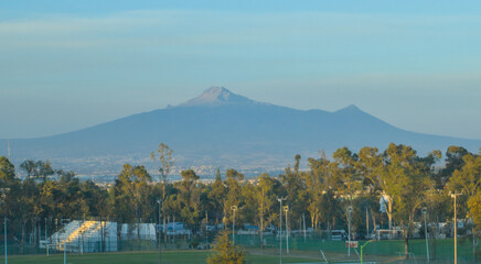 La Malinche volcano view from the city of Puebla, Mexico © Laura