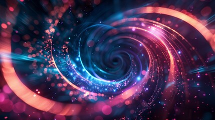 Obraz premium Abstract 3D background with colorful swirl