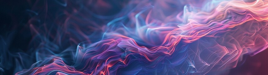 Colorful 3d background with smoke
