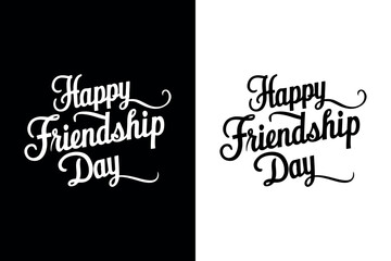 Happy Friendship Day Vector Art Illustration