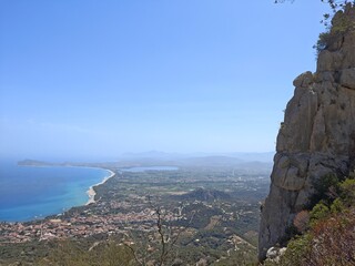 Blick auf Santa Maria Navarrese auf Sardinen