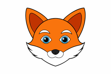 Fox Head vector illustration