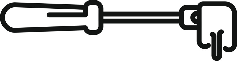 Screwdriver outline icon, construction and repair tool concept