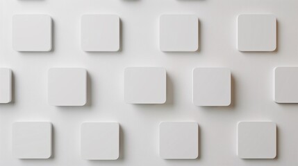 White Abstract Squares on Surface