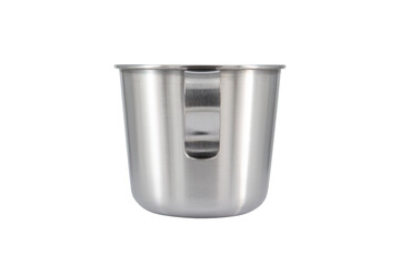 metal cup isolated on white background