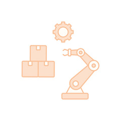 Robotic Arm vector icon