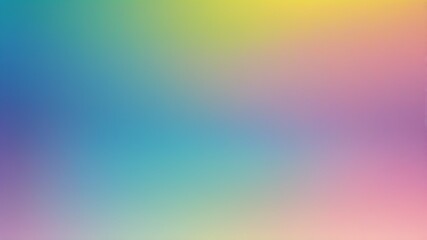 Color gradient background, pink yellow green blue purple grain gradation texture