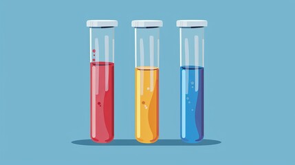 Simple vector design of a test tube illustration