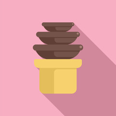 Chocolate fountain flowing on a stand, ready to dip fruit and other treats