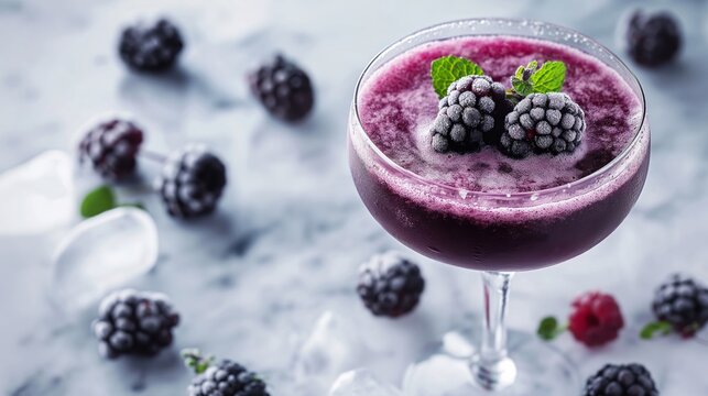 Blackberry cocktail delicious