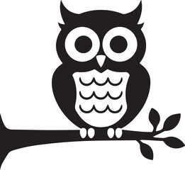 owl sitting on branch