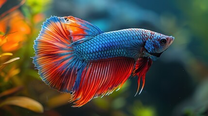 Obraz premium Vibrant Siamese Fighting Fish