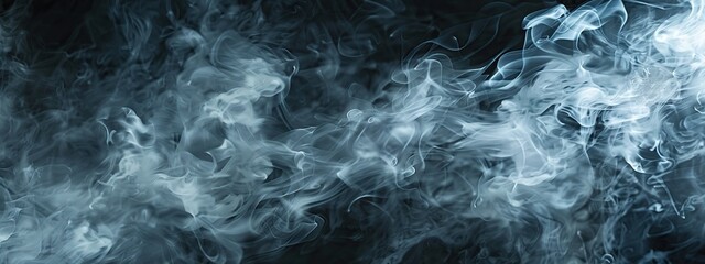 Obraz premium Abstract Smoke Swirls on a Dark Background