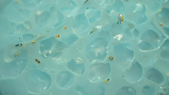 Microscopic View of Diatoms in a Water Sample