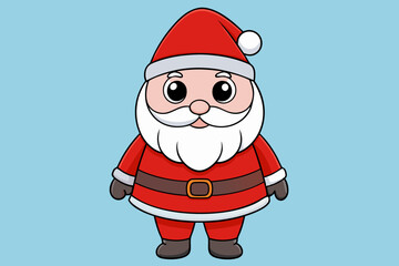 Santa Claus Vector Illustration Cartoon, Clipart and Line Art Design. Santa Claus vector in cartoon, clipart, and line art styles for festive designs.