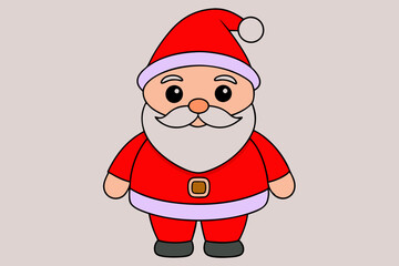 Santa Claus Vector Illustration Cartoon, Clipart and Line Art Design. Santa Claus vector in cartoon, clipart, and line art styles for festive designs.