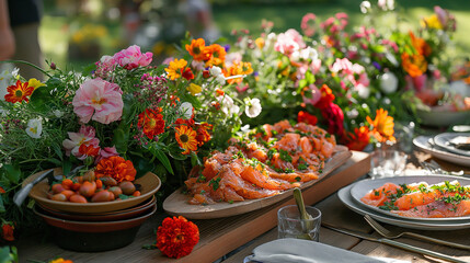 pots in the garden