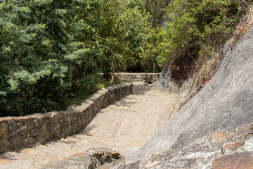 Stairs to the top of Monserrate mountain