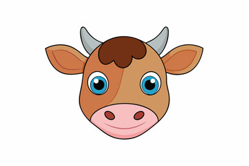 funny cow cartoon