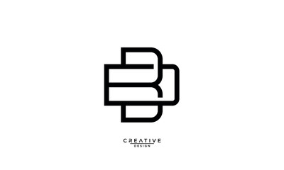 BD, DB, B, D, Abstract Letters Logo Monogram