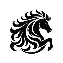 horse silhouette vector