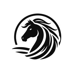 horse silhouette vector
