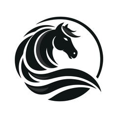 horse silhouette vector