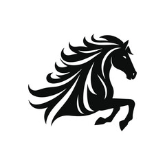 horse silhouette vector