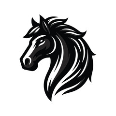 horse silhouette vector