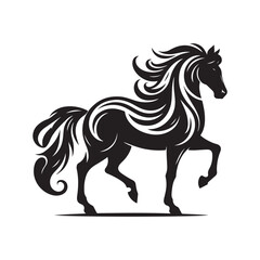 horse silhouette vector