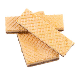 Pile of chocolate wafers