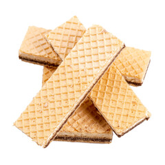 Pile of chocolate wafers