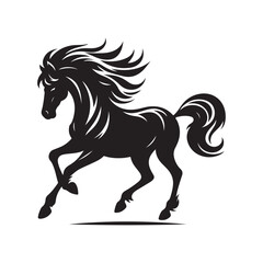 horse silhouette vector