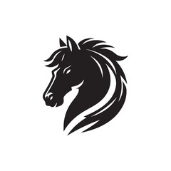 horse silhouette vector