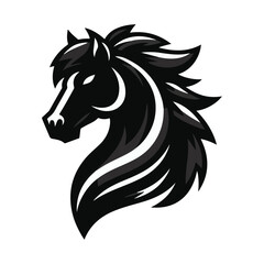 horse silhouette vector
