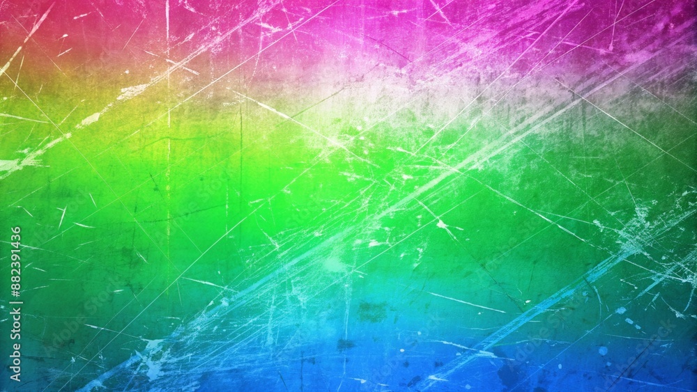 Poster abstract colorful background with textured lines and cracks