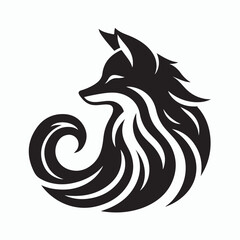 Fox silhouette vector