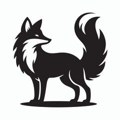 Fox silhouette vector
