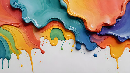 Obraz premium Artifical Intelligence generated creative Abstract oil painted color background template.