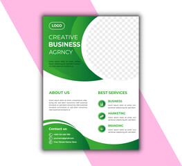 Green color business flyer,Flyer template,flyer design and creative business flyer,brochure cover,vector template,perfect design,poster design flyer,modern vector flyer,Corporate Business Flyer,ma