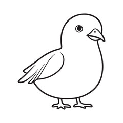 Pigeon silhouette vector illustration