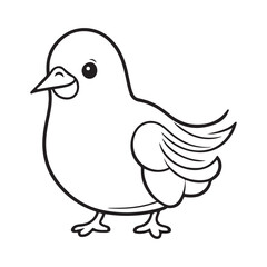 Pigeon silhouette vector illustration