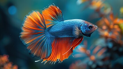 Colorful Siamese Fighting Fish